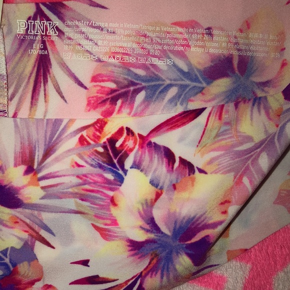 New Victoria’s Secret Pink Floral Cheeky Panty - Picture 2 of 3